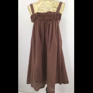 Piko 1988 Medium Boho Brown Summer Dress